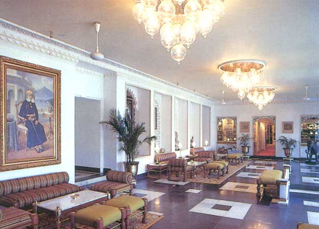 Lobby of Hotel Lake Palace Udaipur